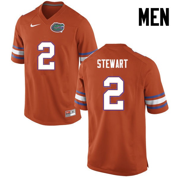 Florida Gators Men #2 Brad Stewart College Football Jersey Orange